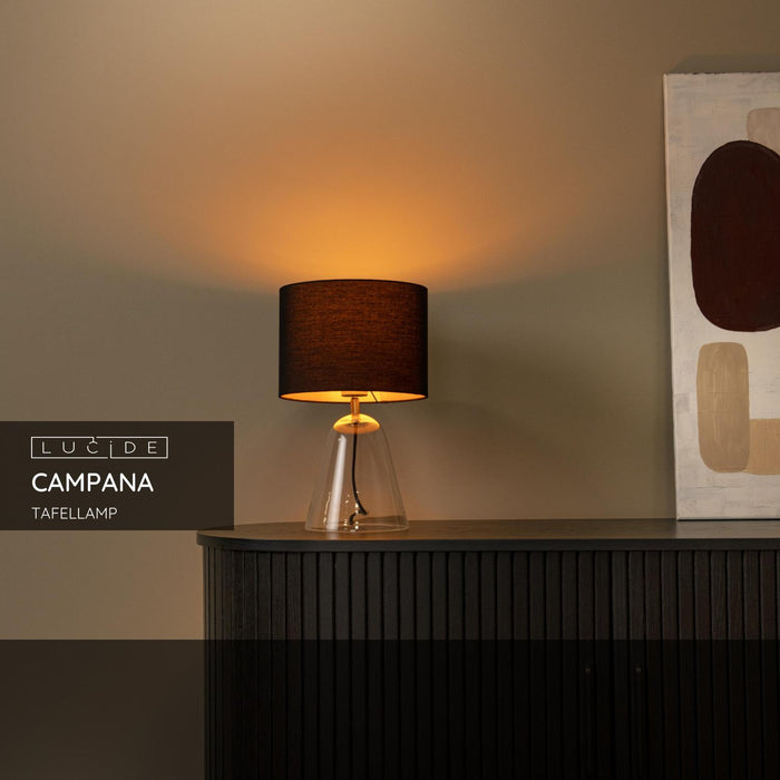 Lucide CAMPANA Tafellamp - Transparant