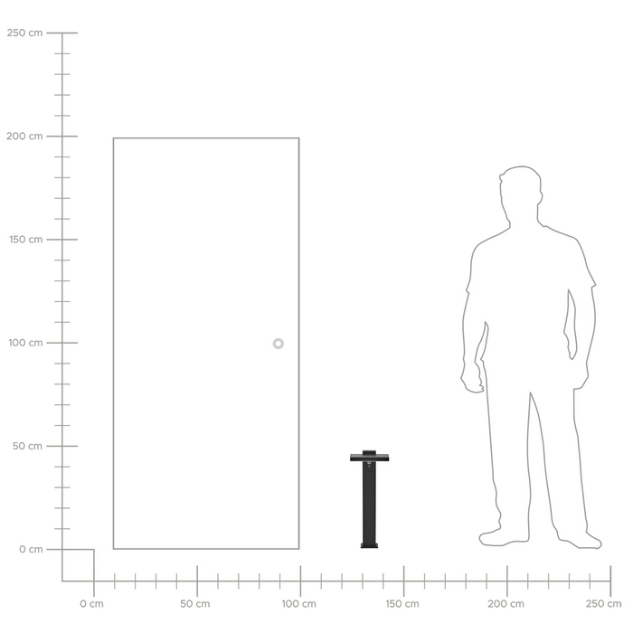Beliani - POPLAR - Tuinverlichting LED - Zwart - Aluminium
