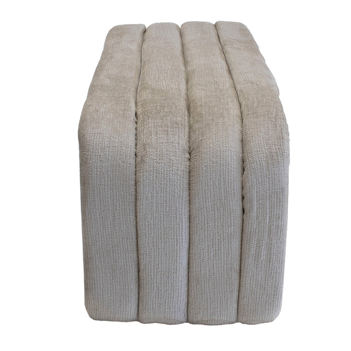 Giga Meubel - Halbankje Beige Stof - 99x38x46cm - Sera