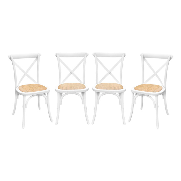 sweeek - Vintage houten bistrostoel (set van 4)