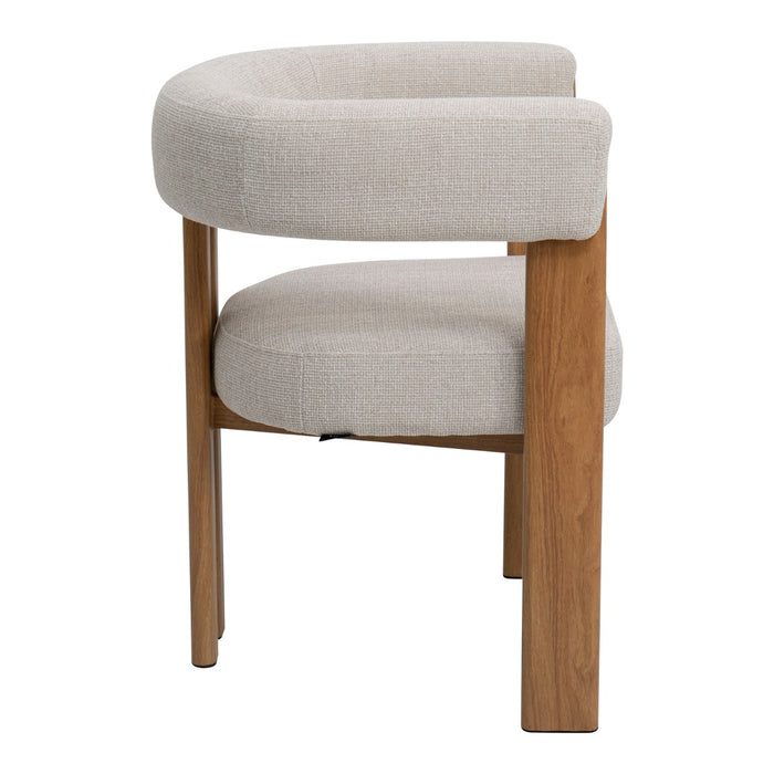 DÉJA Living - Fauteuil Beige Stof - Naturel - 67x60x70cm - Aragon