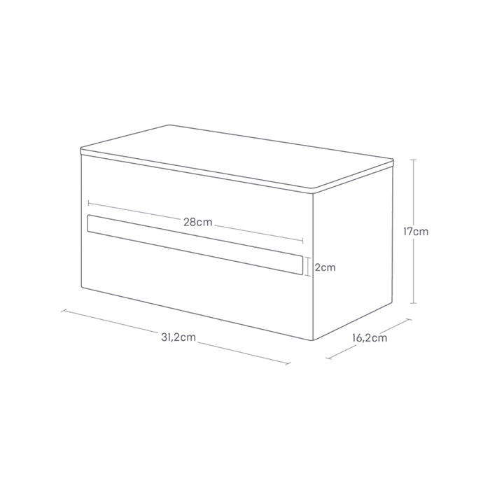 Yamazaki Keukenrolhouder - Rin - Wit