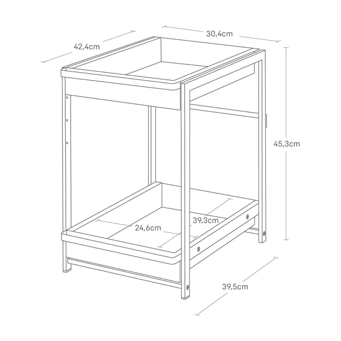 Yamazaki Keukenkast Organizer - 2 niveaus - Tower - Wit