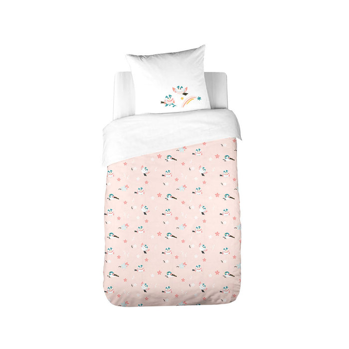 sweeek - Beddengoedset van katoen, 1-persoons, 1 dekbedovertrek en 1