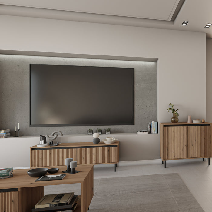 by fonQ Ovara Dressoir 2-deurs - Licht Eiken