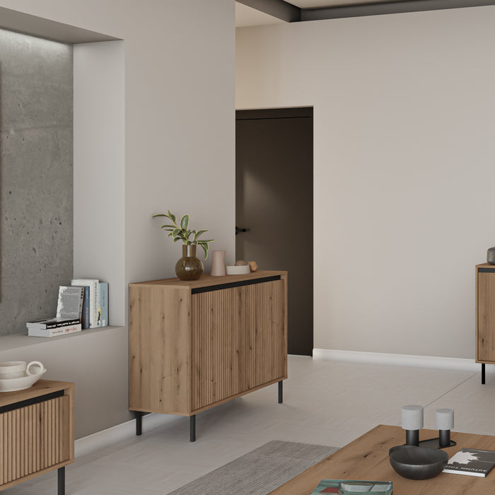 by fonQ Ovara Dressoir 3-deurs - Licht Eiken