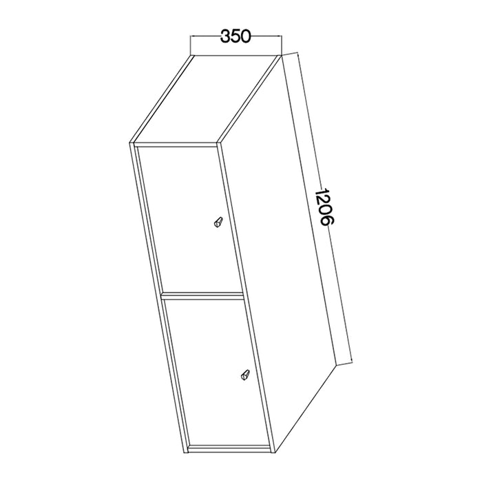 by fonQ Luvra Zwevend Tv-meubel 2-deurs - Zand