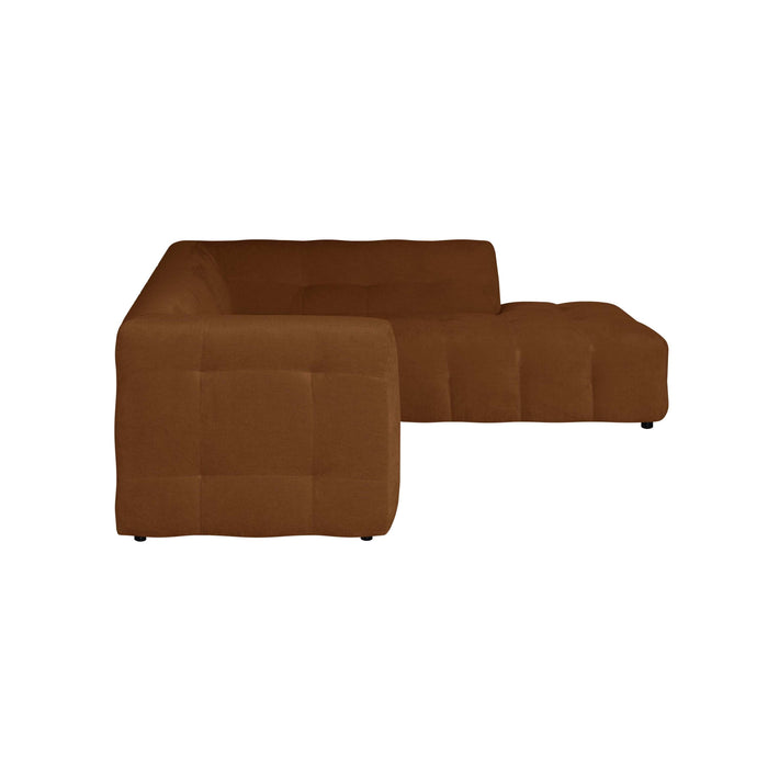 by fonQ Mush Hoekbank XL Rechts - Chenille - Bruin