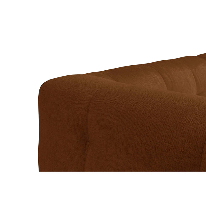 by fonQ Mush Hoekbank met Chaise Longue Links - Chenille - Bruin