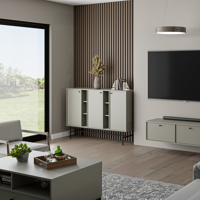 by fonQ Luvra Zwevend Tv-meubel 2-deurs - Groen