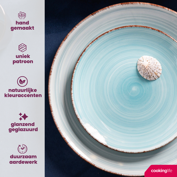 Cookinglife Mokken Delice Blue 350 ml - 6 stuks