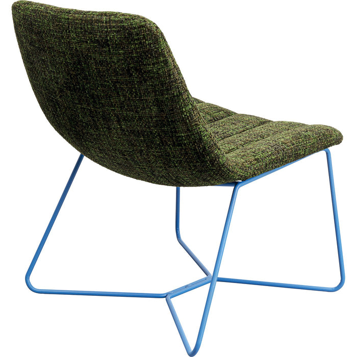Fauteuil Ally groen en blauw Kare Design