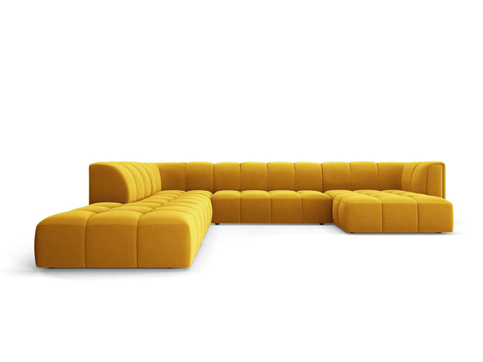 Milo Casa Panoramische hoekbank Francesca velvet links 7-zits