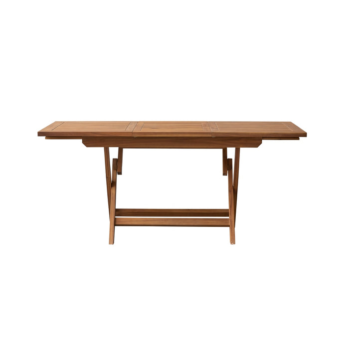 Tikamoon - Tuinklaptafel van massief acaciahout uitschuifbaar 4|6 p.