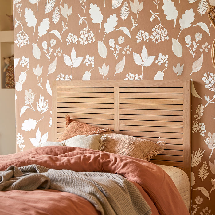 Tikamoon - Hoofdeinde voor kinderkamer van massief teakhout 95 cm