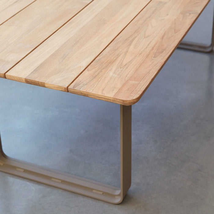 Tikamoon - Tuintafel massief gerecycled teakhout aluminium 6|8 pers.