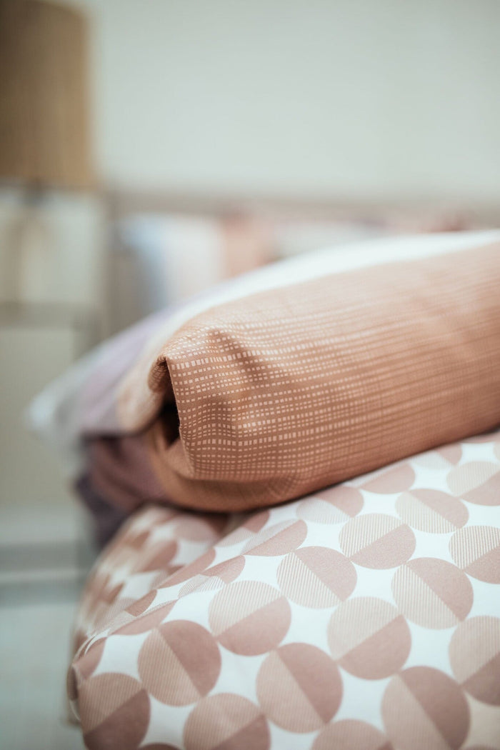 Dekbedovertrek Relax Moonscape | 240 x 200|220 cm | Bruin | Paars