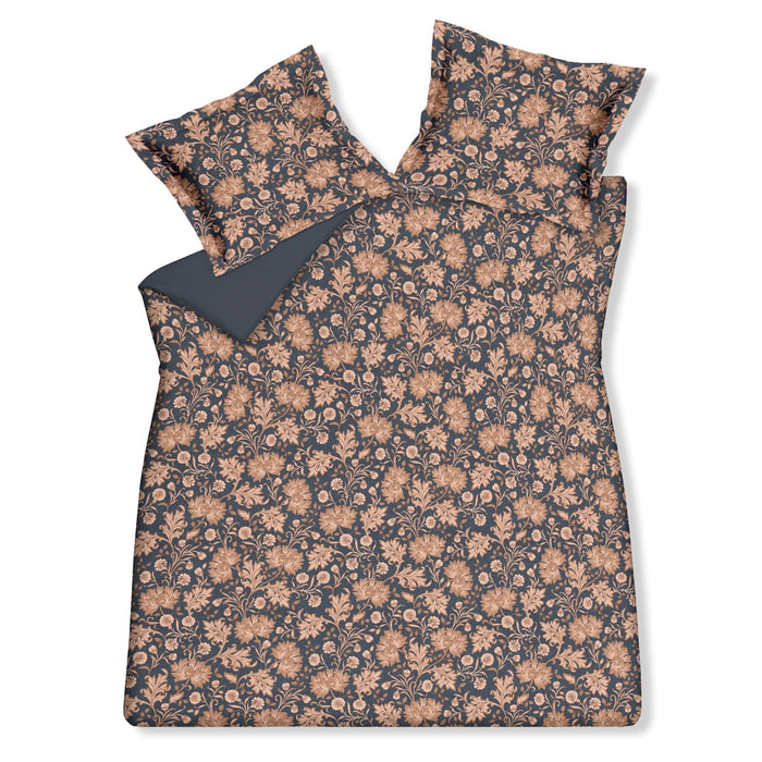 Dekbedovertrek Inspiring Blue Ink | 240 x 200|220 cm | Bruin | Blauw