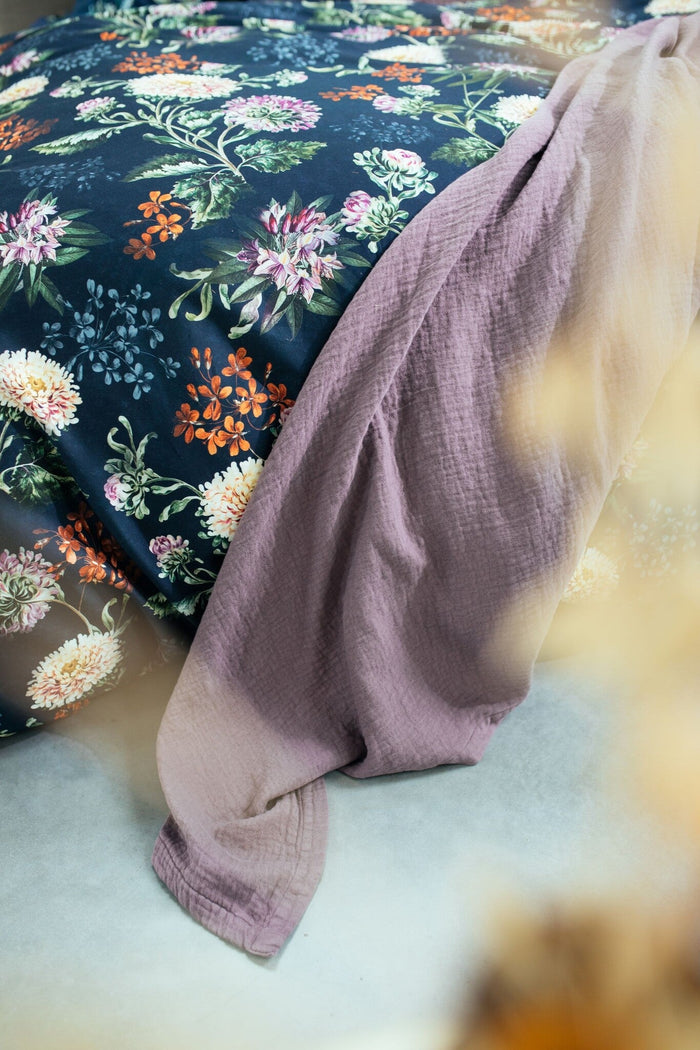 Dekbedovertrek Happiness Blue Ink | 240 x 200|220 cm | Blauw