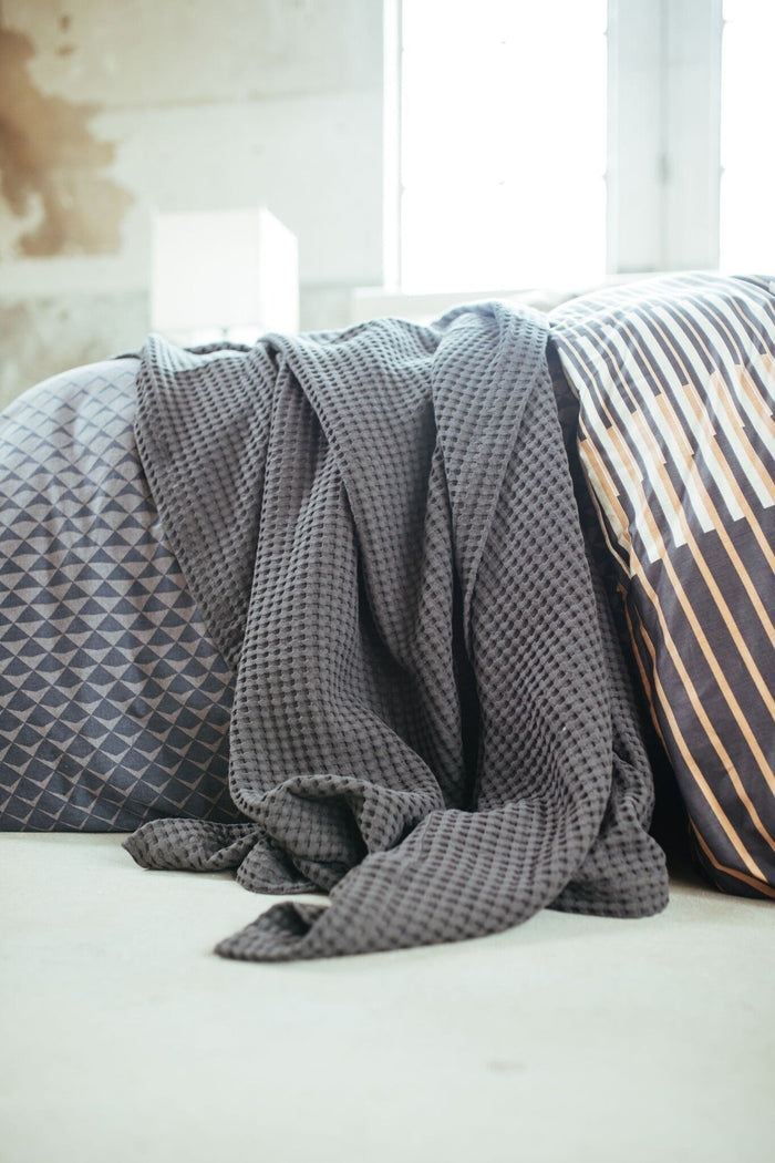 Dekbedovertrek Wander Off | Zwart | Beige | Bruin | Satijnkatoen