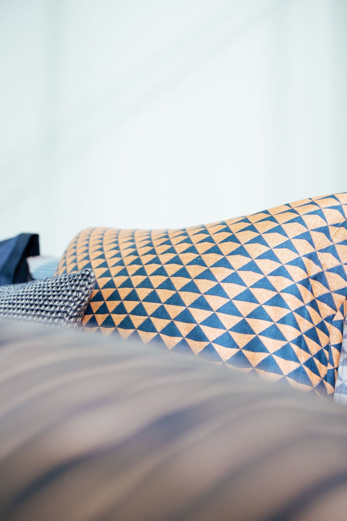 Dekbedovertrek Diamonds Oceanview | 200 x 200|220 cm | Bruin | Blauw