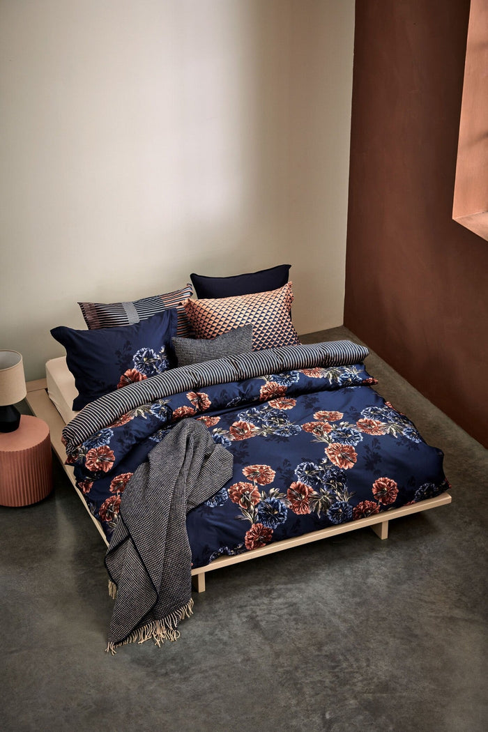 Dekbedovertrek Diamonds Oceanview | 200 x 200|220 cm | Bruin | Blauw