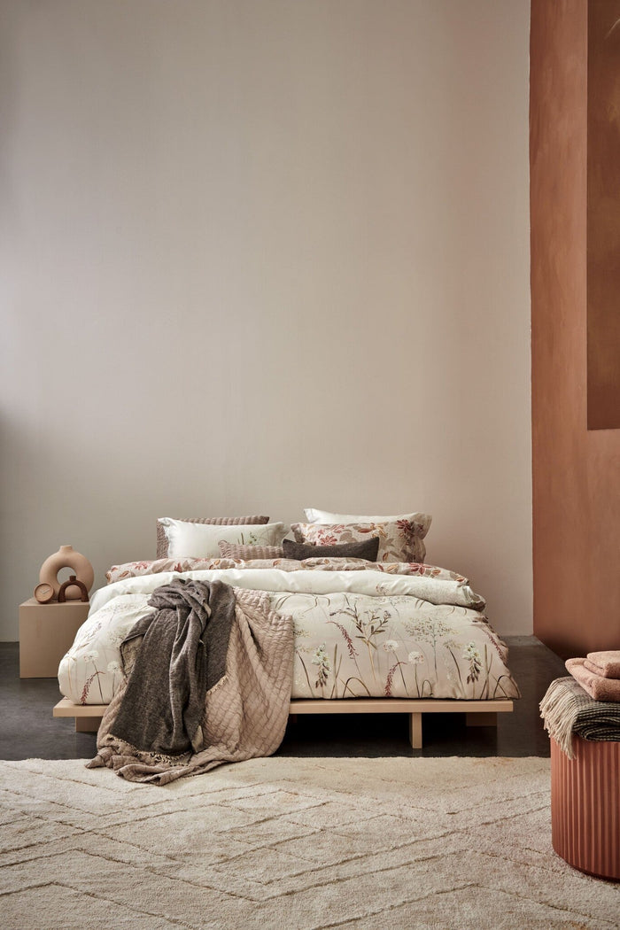 Dekbedovertrek Cashmere Glow Linen | 140 x 200|220 cm | Grijs | Beige