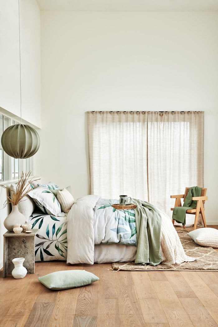 Dekbedovertrek Impression Multi | 200 x 200|220 cm | Wit | Groen