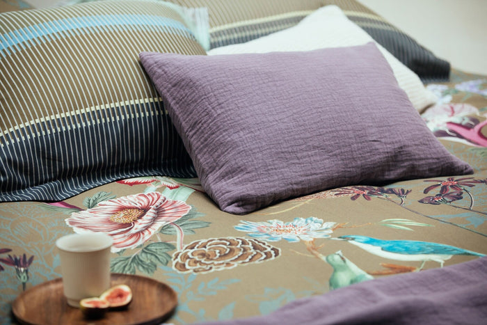 Dekbedovertrek Dashy Multi | 240 x 200|220 cm | Groen | Satijnkatoen