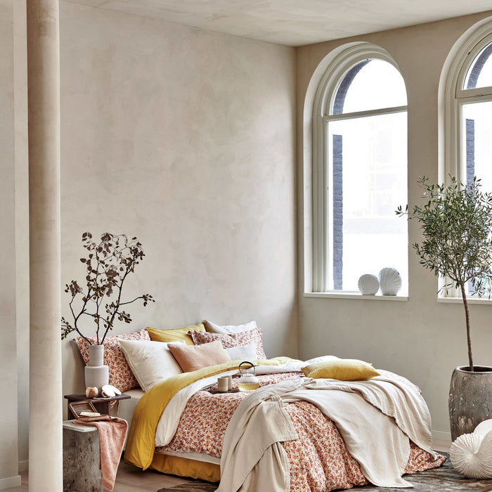 Washed Cotton Dekbedovertrek Sunlight | 240 x 200|220 cm | Geel | Goud