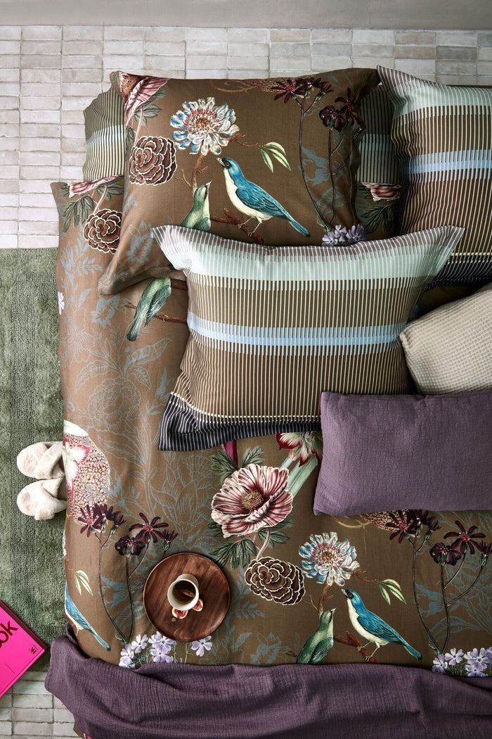 Dekbedovertrek Dashy Multi | 240 x 200|220 cm | Groen | Satijnkatoen