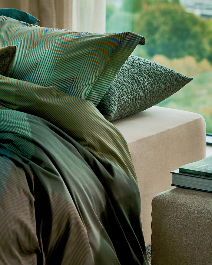 Dekbedovertrek Snooze Multi | 140 x 200|220 cm | Groen | Blauw