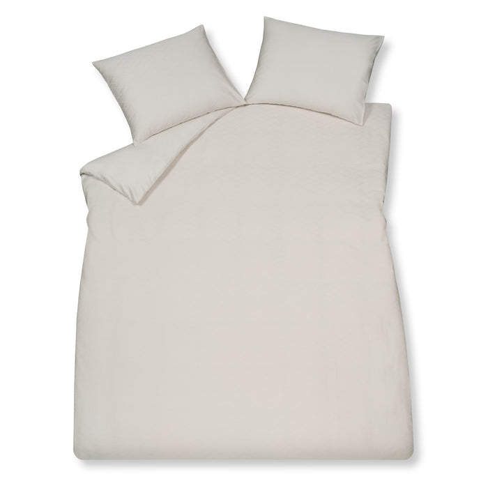 Dekbedovertrek Purity Monaco Cream Tan | 200 x 200|220 cm | Ivoor
