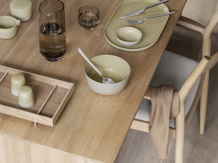 Sablo Cloud Serveerbord | Grijs | Beige | Stoneware