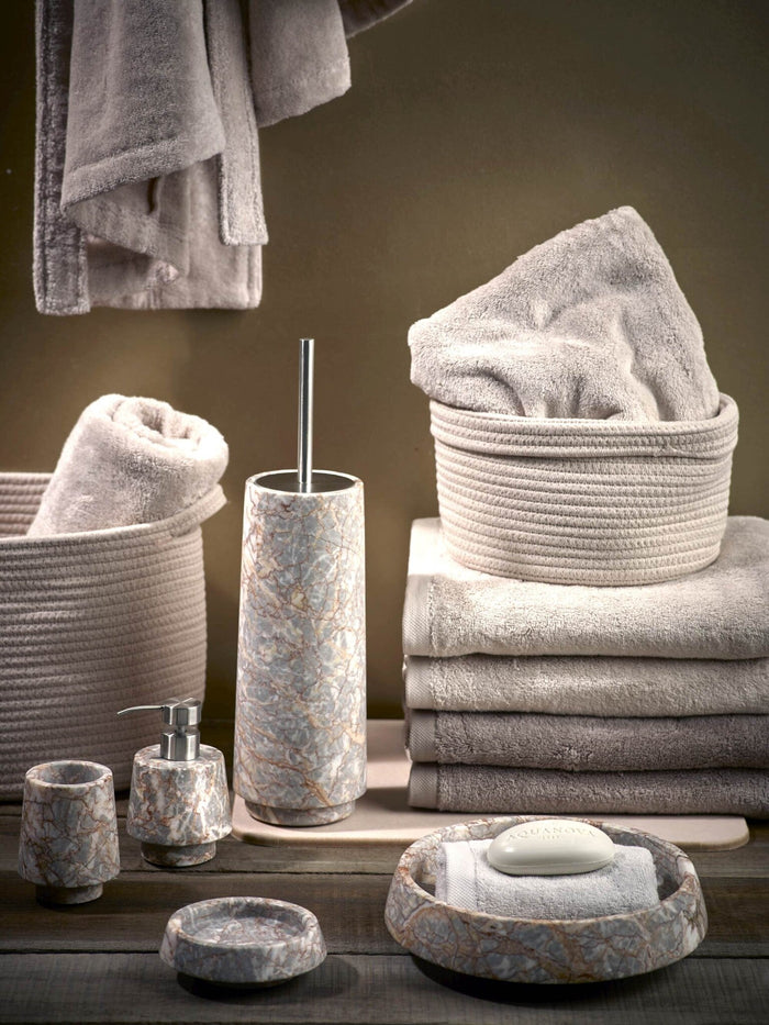 Orion Beker Almond | Grijs | Beige | Roze | Natuursteen