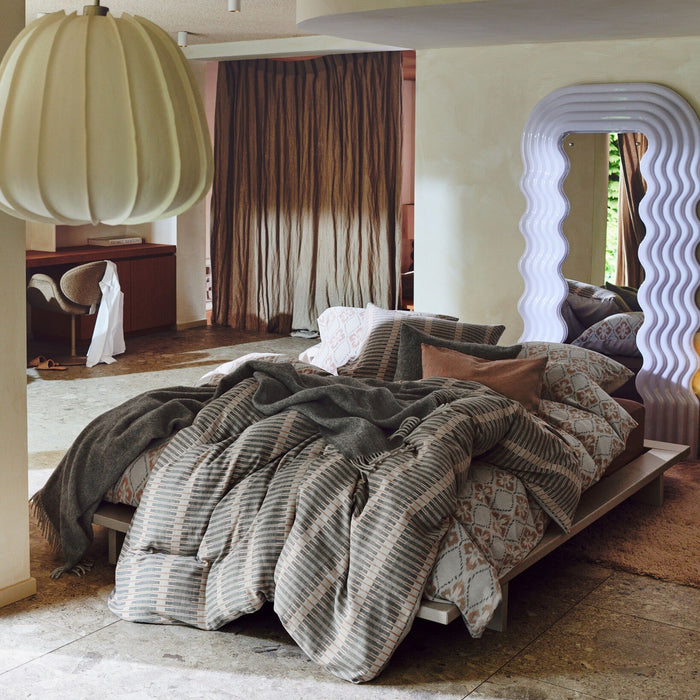 Dekbedovertrek Pure 73 Stone | 200 x 200|220 cm | Grijs | Beige