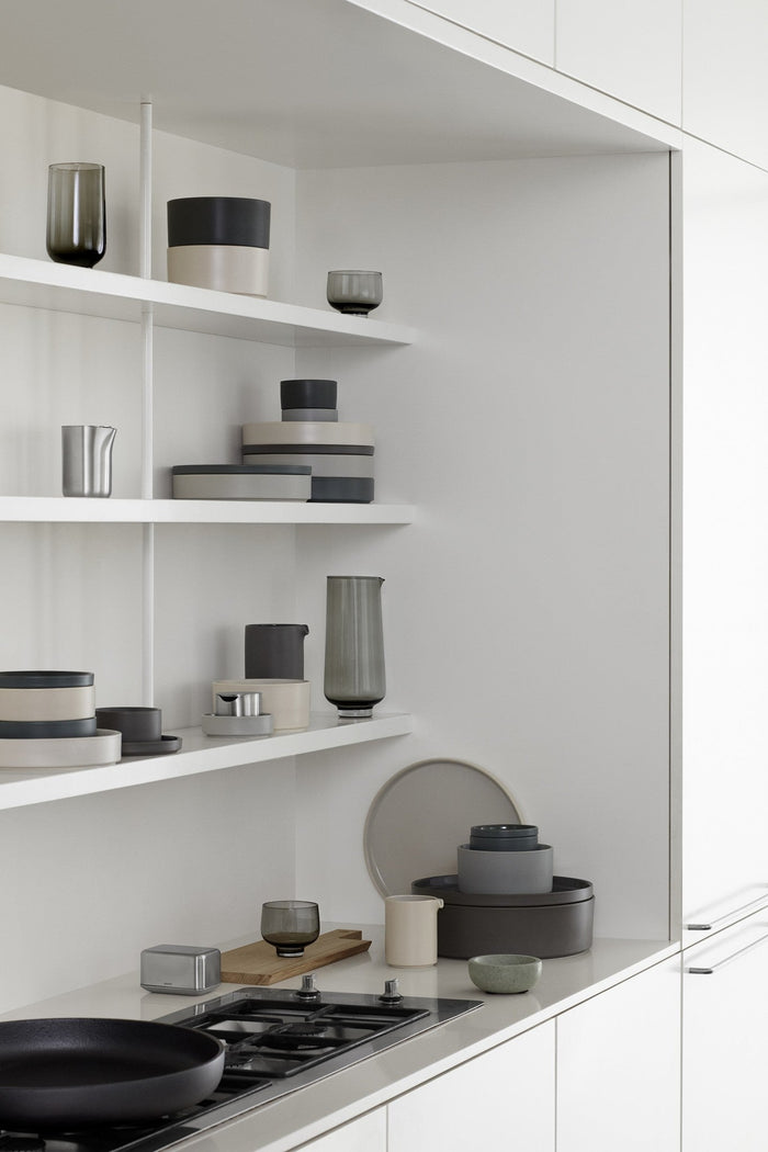 Pilar 12delige Serviesset Pewter | Grijs