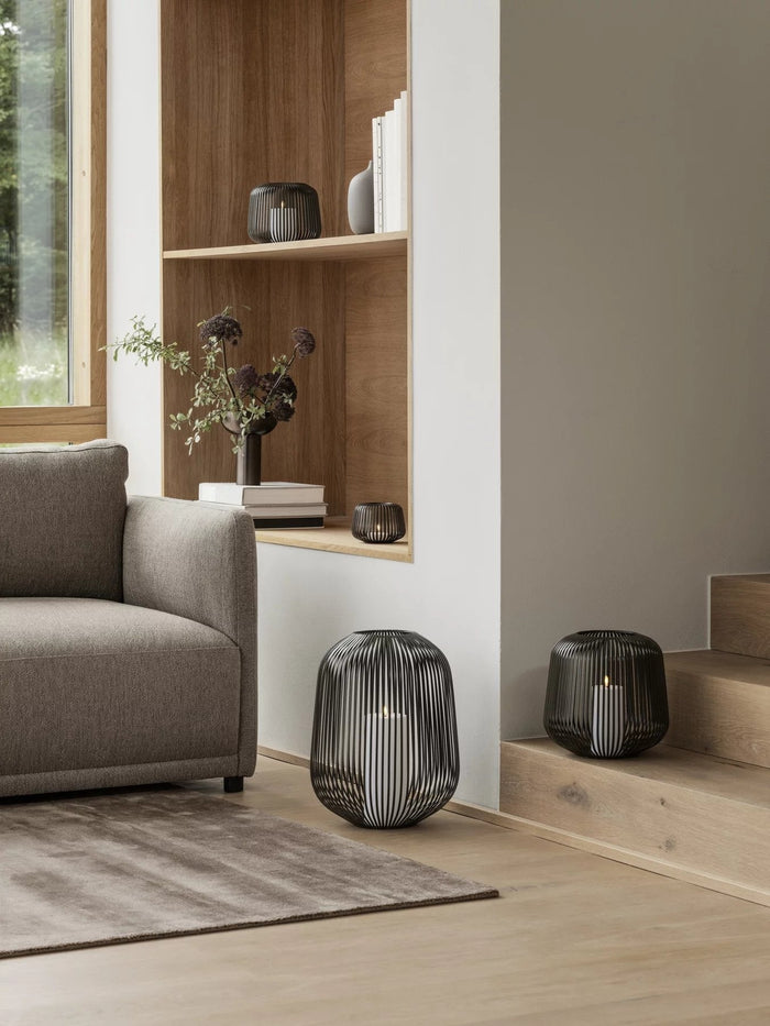 Lito Lantaarn Champagne Medium | Geel | Goud | Staal