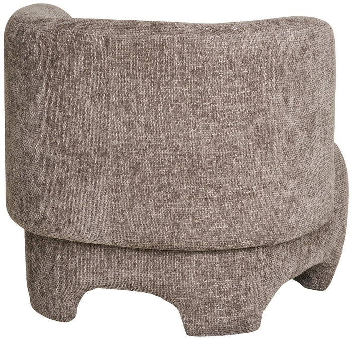 House Nordic - Poef Taupe Stof - 53x41x38cm - Nazare