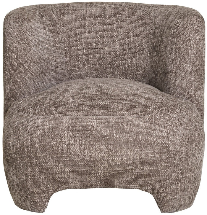 House Nordic - Poef Taupe Stof - 53x41x38cm - Nazare