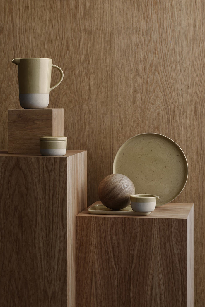 Sablo Savannah Diep Bord 18, | Beige | Geel | Goud | Stoneware