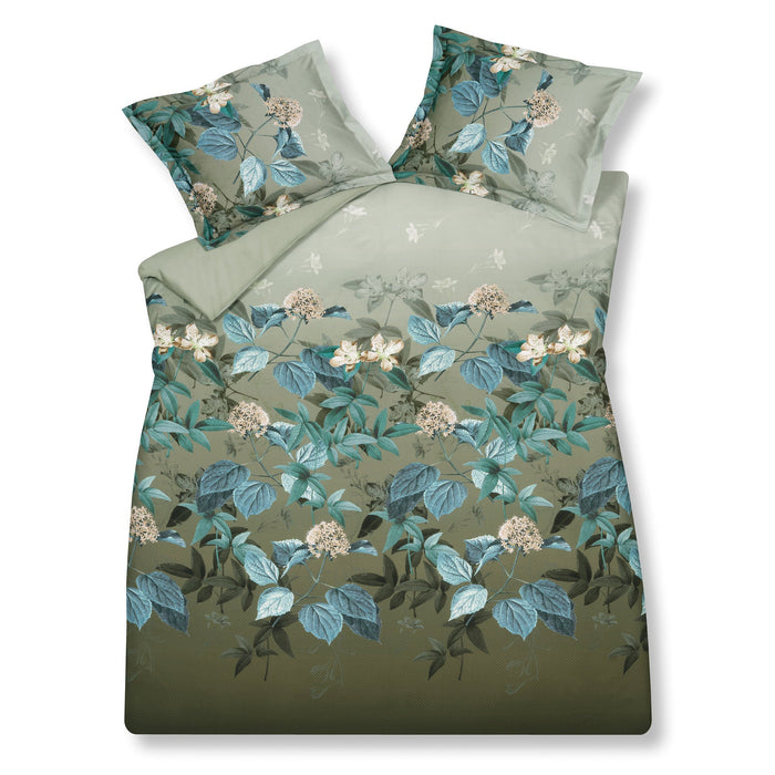 Dekbedovertrek River Olive | 200 cm x 200 cm | Groen | Blauw