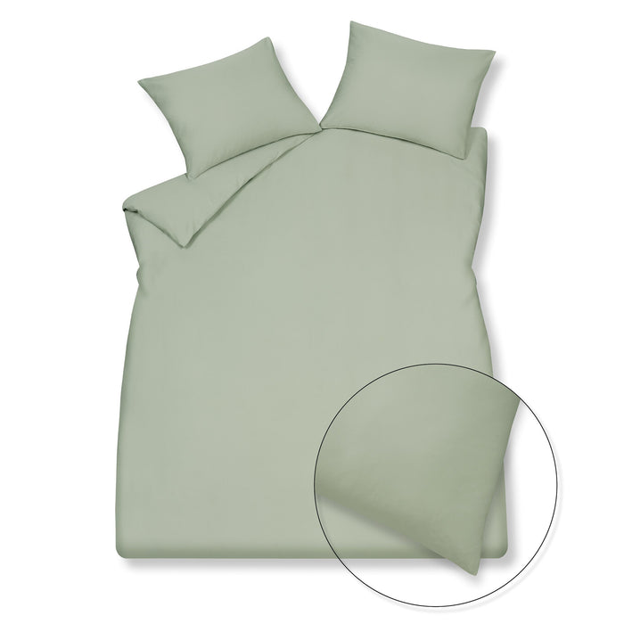 Dekbedovertrek Home 98 Smoke Green | 140 x 200|220 cm | Groen