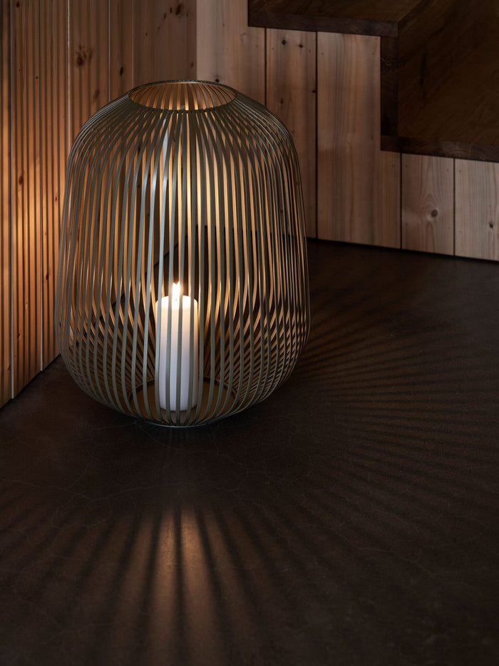 Lito Lantaarn Burned Metal Large | Bruin | Staal