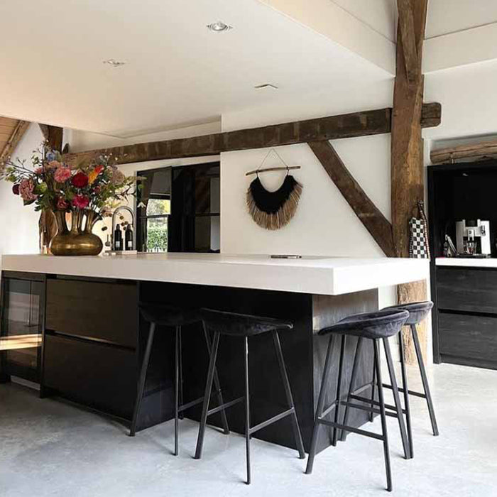 Kick barkruk Finn - 80cm - Zwart