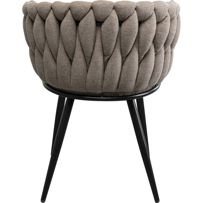 Kare Design Dean Stoel met armleuningen beige