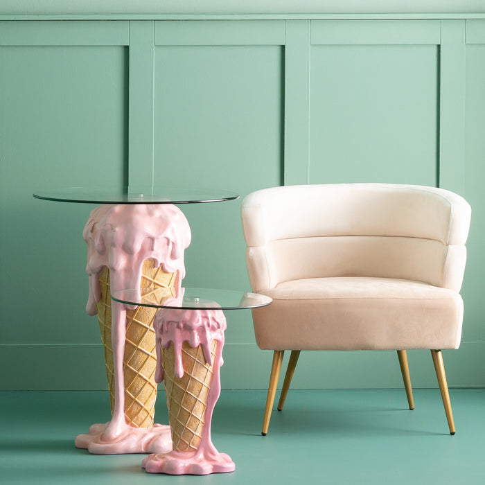 Bartafel ijs Ø60cm roze Kare Design