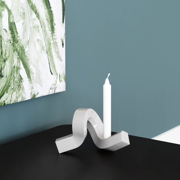 Normann Copenhagen Crooked Kandelaar - Single - Lichtgrijs