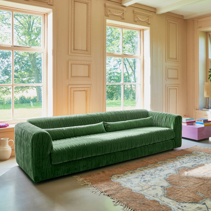 HKliving Club 4-zitsbank - Royal Velvet - Groen