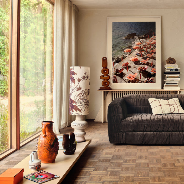 HKliving Club 4-zitsbank - Royal Velvet - Espresso